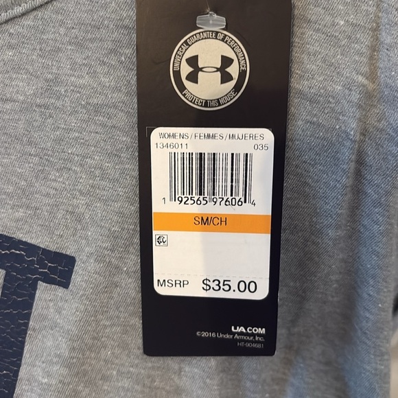 Under Armour Heat Gear The Rock Loose Crop Top Size Small - Picture 4 of 8